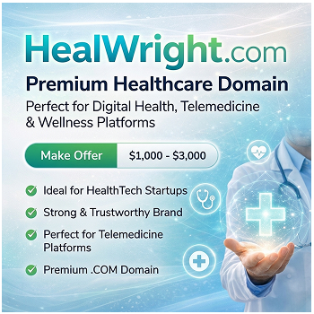 HealWright.com – نطاق منصة الرعاية الصحية والعافية المتميزة