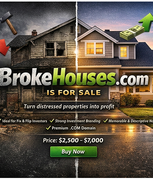 BrokeHouses.com – Premium Distressed Real Estate Investment Domain