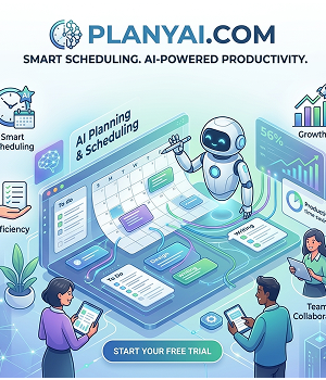 PlanyAI.com – دومين احترافي لمنصات التخطيط والجدولة بالذكاء الاصطناعي