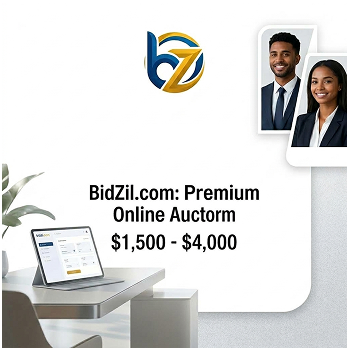 Bidzil.com – دومين احترافي لمنصات المزادات والتجارة الإلكترونية