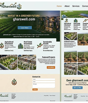 GharsWell.com – Premium Real Estate & Agricultural Investment Domain